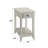 Bertie White Finish Accent Table