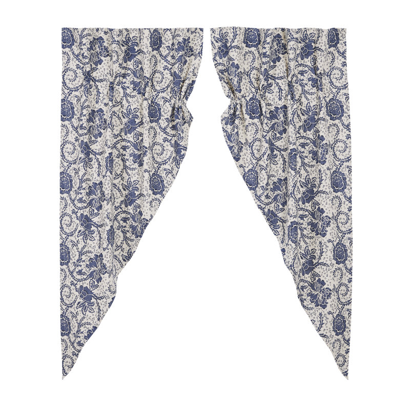 Besmira 100% Cotton Room Darkening Curtain Panel Pair, 36" W x 63" L