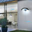 Crystopher Black Integrated LED Outdoor Wall Light Warm Light-900134215