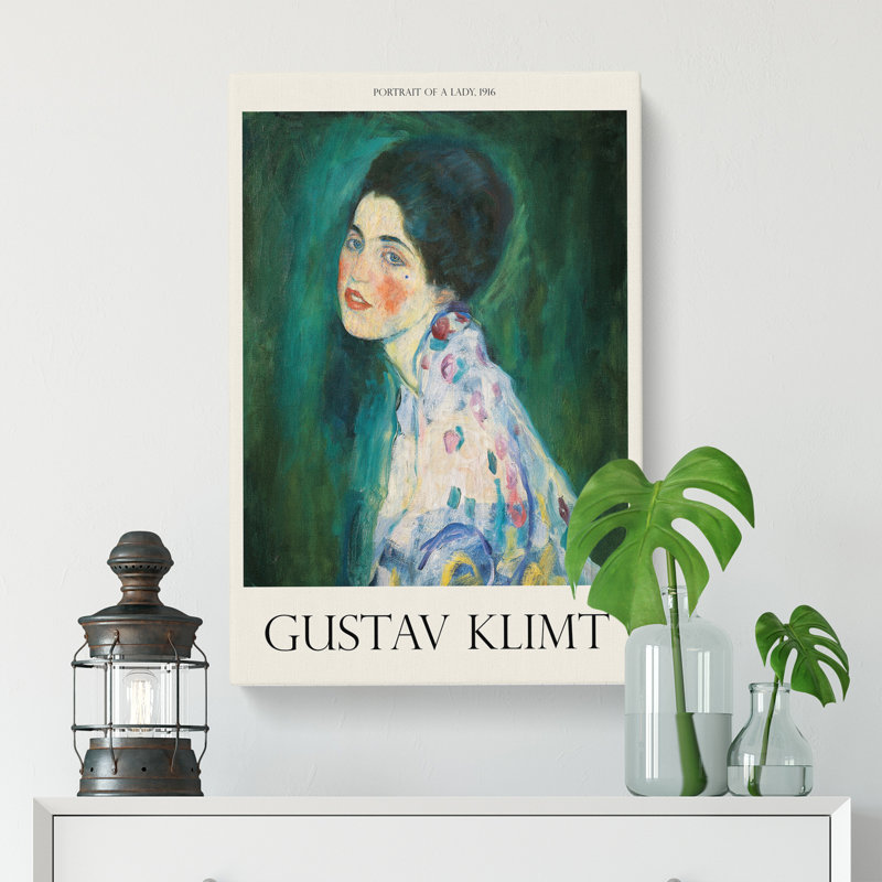 Portrait of a Lady by Gustav Klimt - Wrapped Canvas, 60cm H x 40cm W x 3cm D