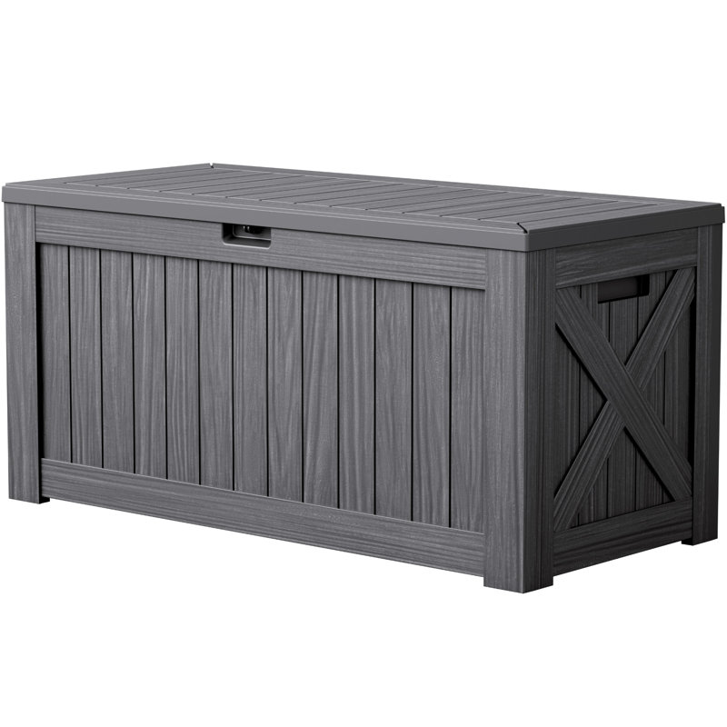 Boîte de rangement verrouillable 120 gallons, Medium Grey