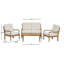 Table basse d'extérieur Acacia Classic, finition naturelle