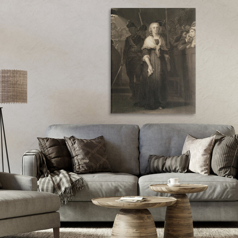 Femme qui travaille, toile par Marcus Jules, H 30 po x l 24 po