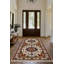 Tapis marocain beige en coton et polyester à imprimé numérique Madeline Collection-868408929