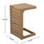 Table de bout en C brun