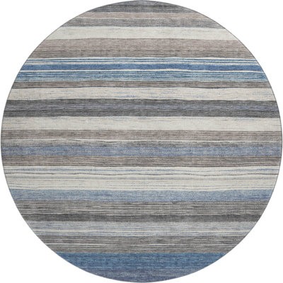 Premium Machine Washable Hedden AMF1703 Stripes Rug