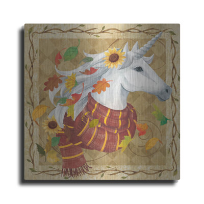 «Fall Unicorn» par Fiona Stokes-Gilbert, art mural en métal