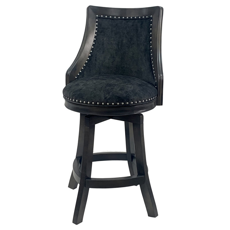 Tabouret de bar pivotant très grand Irminger, Tabouret de comptoir (siège d'une hauteur de 26 p