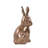 Tashenna Antique Brass Ceramic Rabbit Sculpture