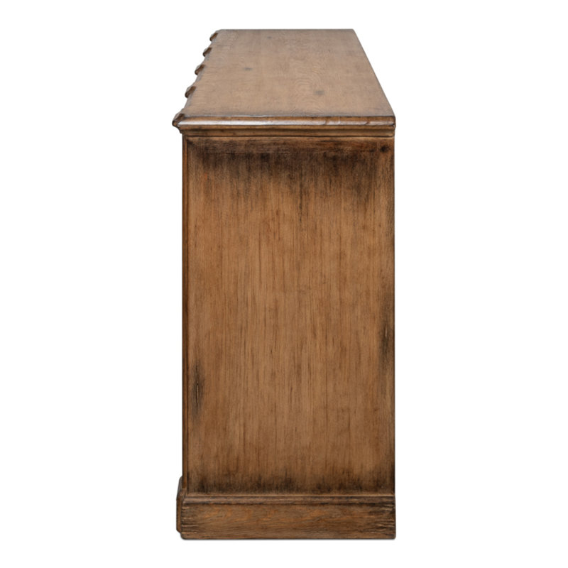 Villefranche Solid Wood Sideboard, Brown