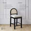 Tabouret de bar rembourré Boucle avec dossier en rotin tissé-1603352079-1603352077-1606266307