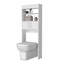 Tablette de rangement pour salle de bain 2 portes au-dessus de la toilette