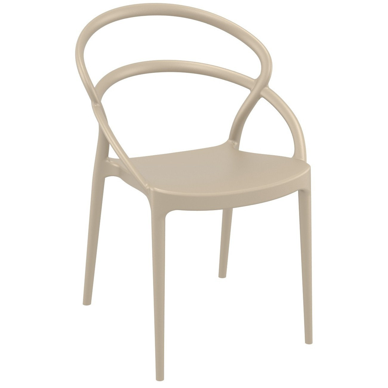Farrah 32" Patio Bistro Set, Taupe