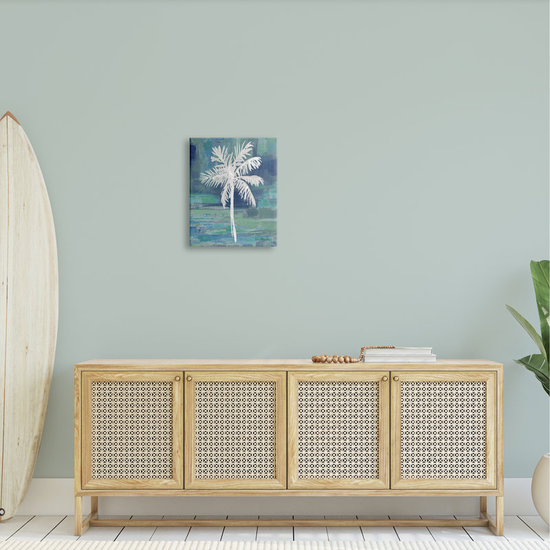 «White Palm Tree Leaves» par Kristen Dew - impression, Toile tendue, L 16 po x H 20 po