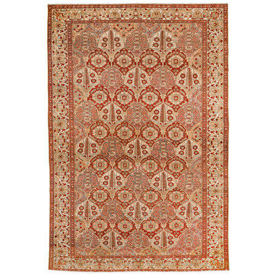 One-of-a-Kind 6'8'' X 10'0'' 1990s Wool Area Rug in