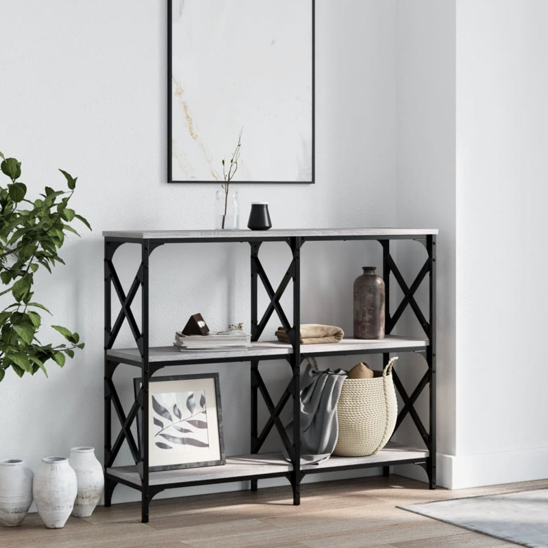 vidaXL Console Table Engineered wood Large Console Table, Grey Sonoma