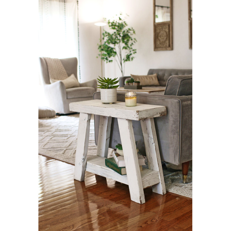 Table de bout en bois massif Papke
