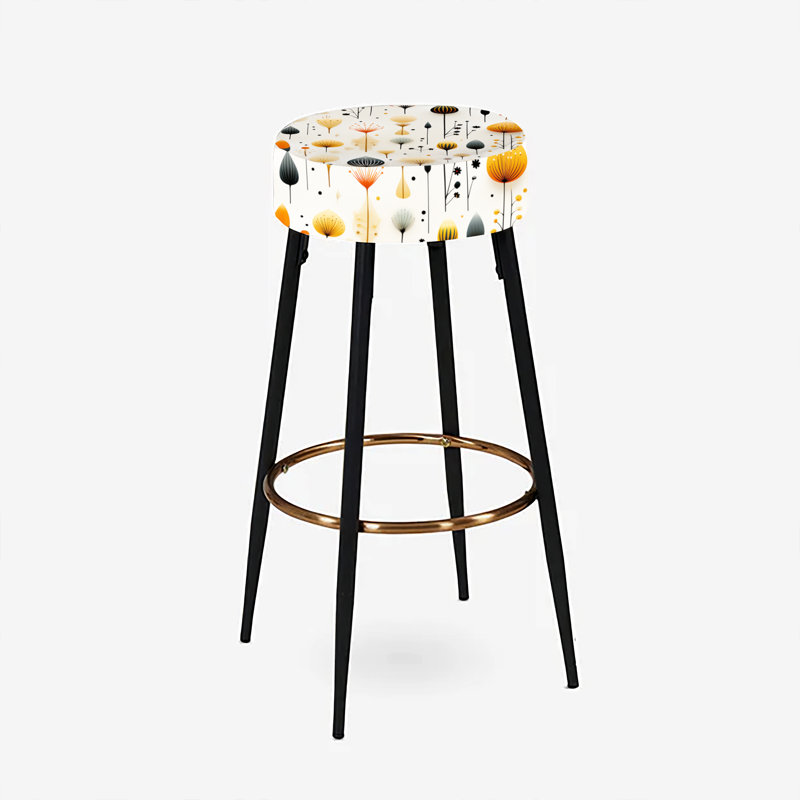 Ensemble de 2 tabourets de bar Mid-Century scandinaves Harmony