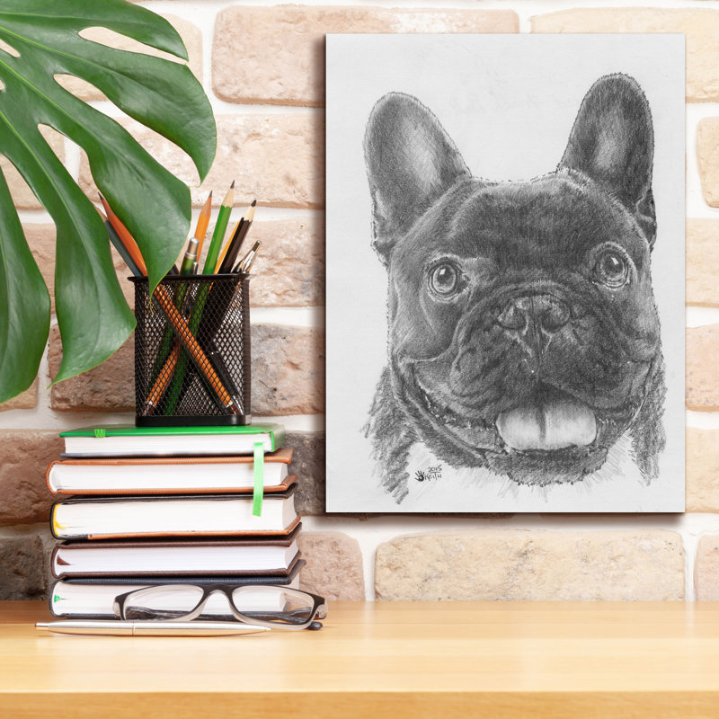 «French Bulldog 3» par Barbara Keith, H 16 po x l 12 po