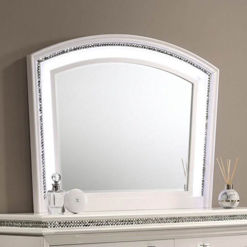 Zynelle blanc perle 48 po X P 38 po Miroir H