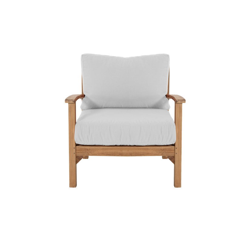 Huntington Outdoor 10 - Piece Teak Conversation Set, Natural Sunbrella®