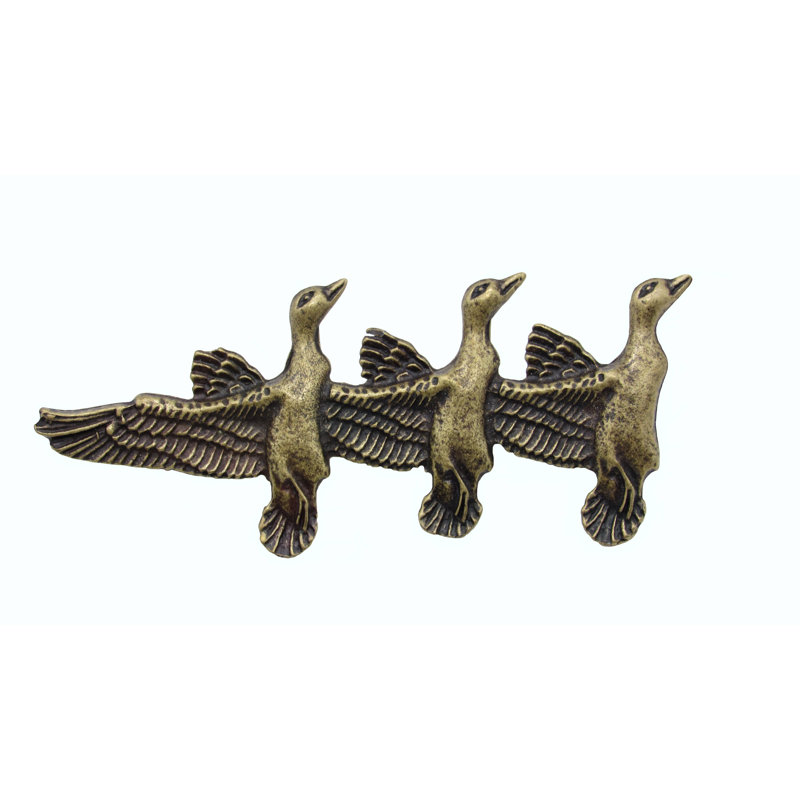 Triple Mallard 2 15/16" Center to Center Bar Pull, Brass Ox