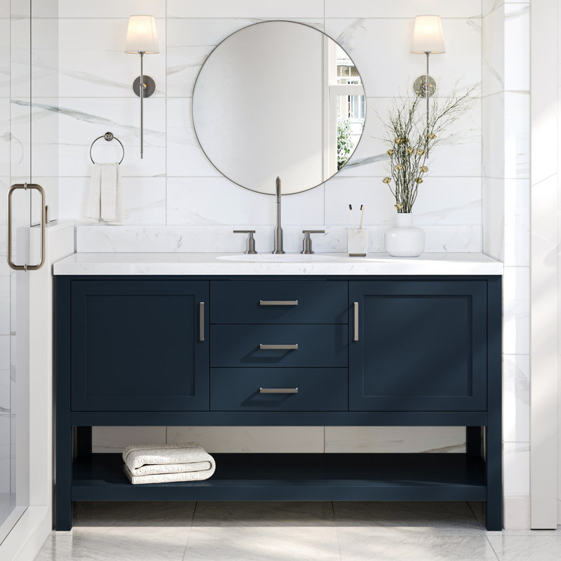 Bayhill 60.25'' W Single Vanity, Midnight Blue