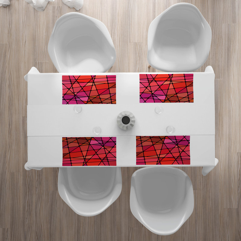 Polyester Abstract Rectangle Placemat