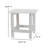 Baltazar All-Weather Poly Resin Wood Adirondack Rocking Chairs with Side Table-397727713