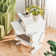 Anabelia LED Robot End Table with 360° Rotation