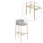 Katharine Upholstered Counter Stool with Metal Frame-970263188