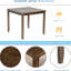5 tables de salle à manger en bois de noyer massif avec 4 chaises, une structure, des sièges confortables, une table moderne en forme de X, facile à nettoyer, idéale pour les cuisines