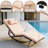 Outdoor Lounge Chair Set Of 3, Patio Chaise Lounger With Folding Table And Adjustable Headrest, Easy 4-step Assembly, All-weather Pe Rattan & Steel Frame For Pool, Patio, Porch, Backyard(khaki)-1518624924