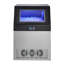 Machine à glaçons commerciale, 265 lb / 24 h avec capacité de rangement de 85 lb, encastrée / autoportante / sous le comptoir, machine à glaçons en acier inoxydable avec affichage DEL et autonettoyante, pour bar maison