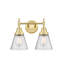 Éclairage pour meuble-lavabo à 2 lumières 17 po Caden Cone-363304681-363304685-276686801