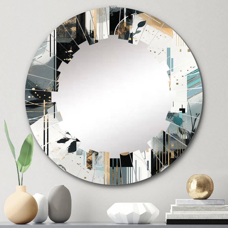 Amberlis - Modern Wall Mirror Round, 24 po x 24 po