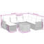 Ensemble de canapé de jardin Vidaxl beige