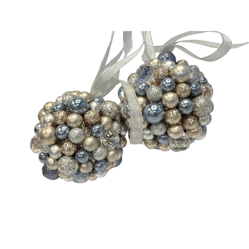 Metallic Coloured Balls Bauble Ornament