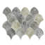 Seashell 14.63'' x 12.13'' Glass Fish Scale Mosaic Wall Tile-45293104