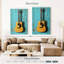 Guitare Abarca dans la chambre bleue-108242354