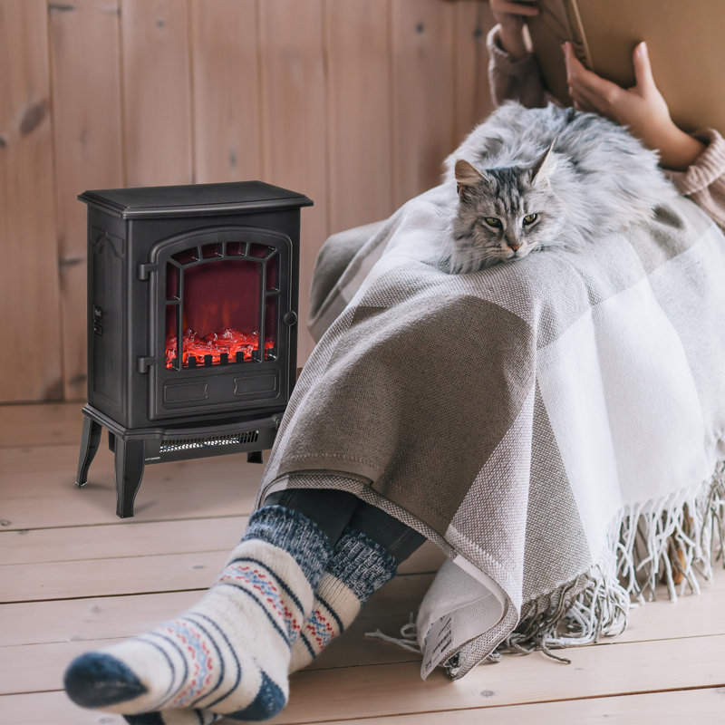 Shirebrook 15.25'' W Electric Stove with 4710 BTU, Black