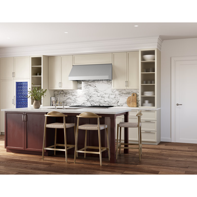 Tempest II 650 CFM Wall Mount Range Hood with LED Light in Stainless Steel, 36"