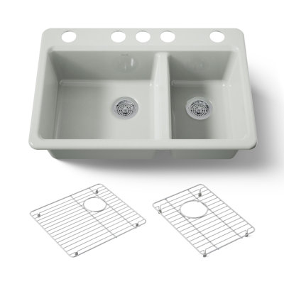 Riverby 33 In. Undermount Double-Bowl Kitchen Sink
