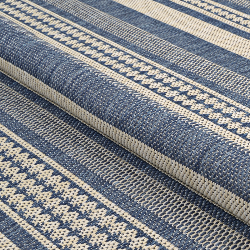 Palo Santo Bacalar Pool Blue Indoor Outdoor Area Rug, Rectangle 7'9" x 10'9"
