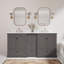 Meuble-lavabo double 72 po avec lavabos sous-comptoir en céramique, armoire en panneau de fibres à densité moyenne, tiroirs à fermeture en douceur et comptoir de style marbre-1986151843