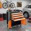 4-Drawer Rolling Tool Chest Bottom Cabinet 661 Lb Capacity, Lockable Steel Cart Ball-Bearing Drawers & 4 Casters