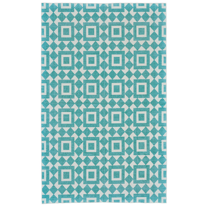 Paolucci Cotton Geometric Indoor Rug, Rectangle 5' x 8'