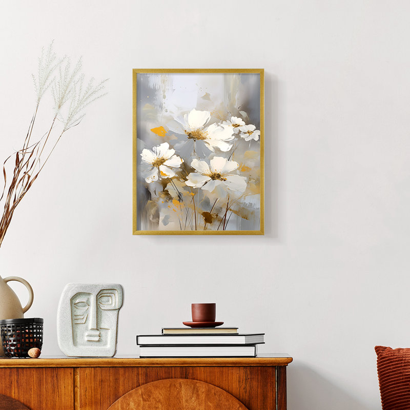 FLORAL Series CD XXVII - reproduction encadrée de qualité supérieure - prête à être accrochée - aucun clou requis