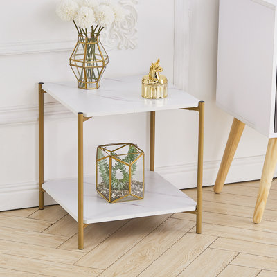 Senoia Sled End Table Built-In Outlets
