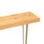 100cm W Rectangular Solid Wood Console Table Wall Mounted Shelves